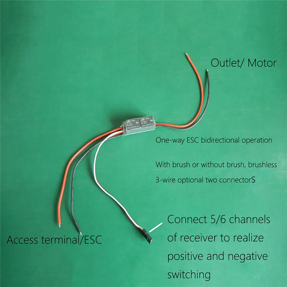Two Wire Cable Exchanger Line Switcher for Unidirectional ESC Bidirectional Operation RC Car Boat Accessories | Игрушки и хобби
