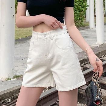 

Jean Shorts Women Summer Black Denim Pants Jeans Woman Plus Size Schorts Feminino High Waist Short Jeans Mujer 2020