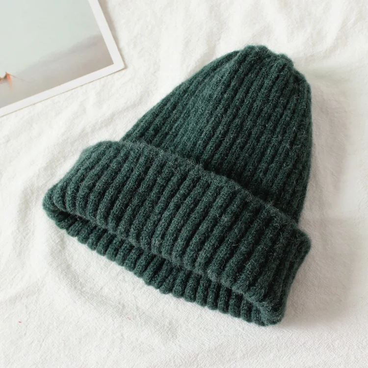 Мягкая вязаная шапочка для малыша, детская зимняя шапка, теплая детская шапка для мальчиков и девочек, шапка, вязаная крючком, детская шапочка - Цвет: green