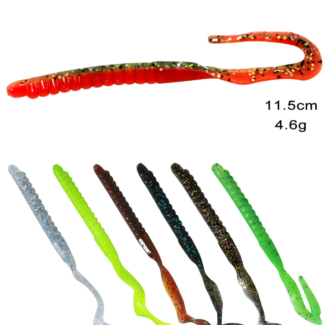 Fishing Lure Shad Worms, Catfish Fishing Worms, Soft Lure Catfish