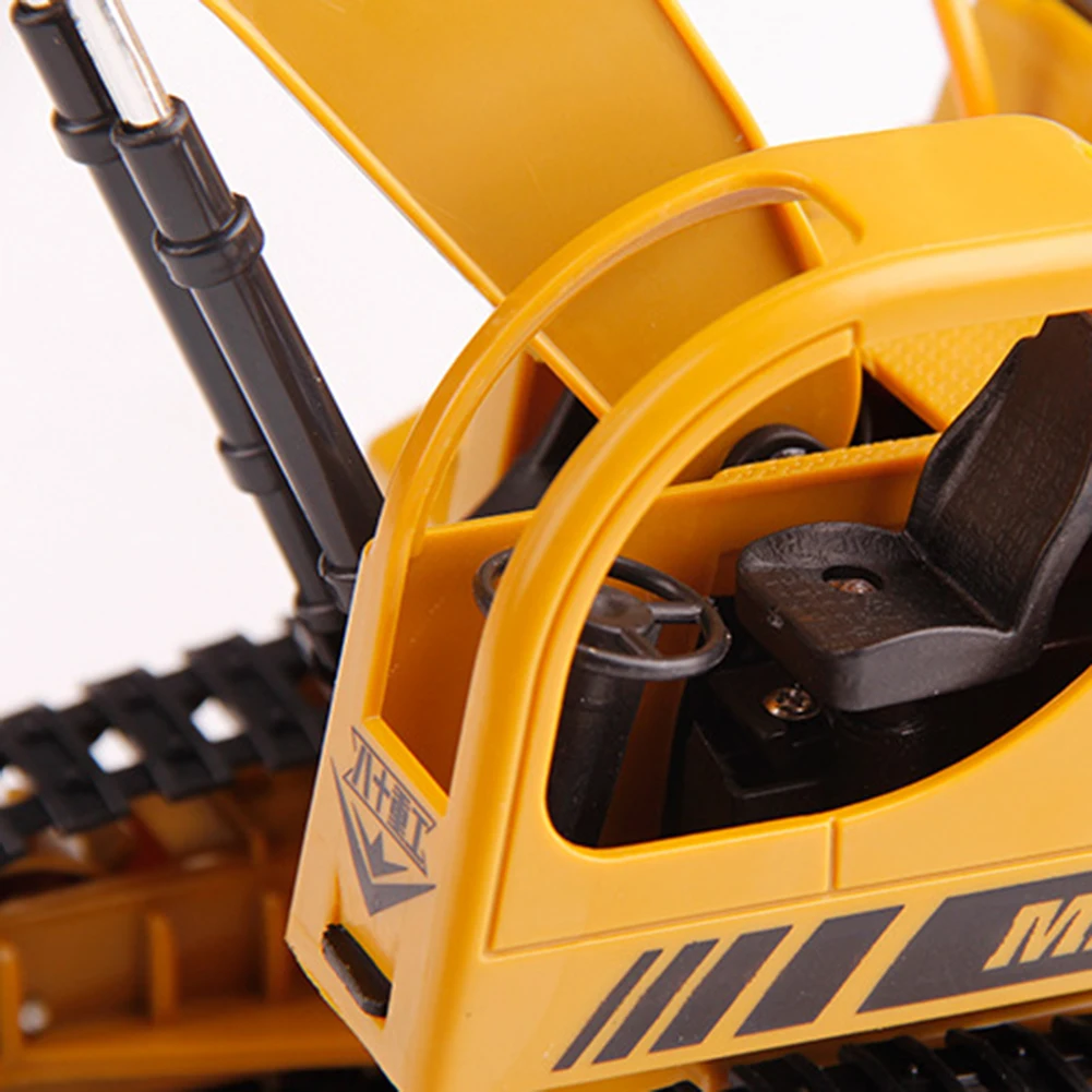 5-Channel LED Flashing Light RC Remote Control Excavator Kids Toy Collection Kids Robot RC Car Toys for Gifts rc toys