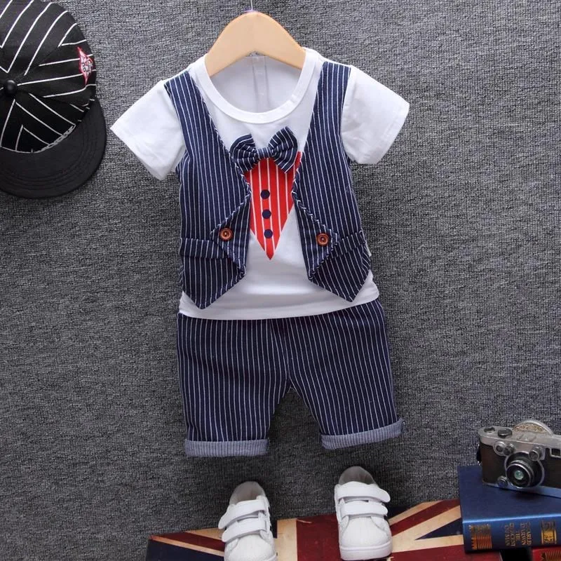 

6 Six 8-Seven Or Eight 9 Nine 6-12 Month Ten 5 Infant Vests Clothing Summer 0-3-Year-Old Semi-2 male Baby Summer Wear Set Fashio