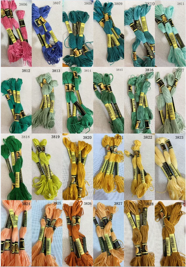 Wybierz swój kolor 10 sztuk nici do haftu krzyżykowego/krzyżowy ścieg haft/niestandardowe kolory nici 11
