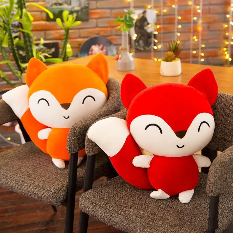 24 см Kawaii куклы Лиса плюшевые мягкие животные игрушки для девочек детские игрушки для мальчиков Плюшевые подушки лисы мягкие игрушки куклы