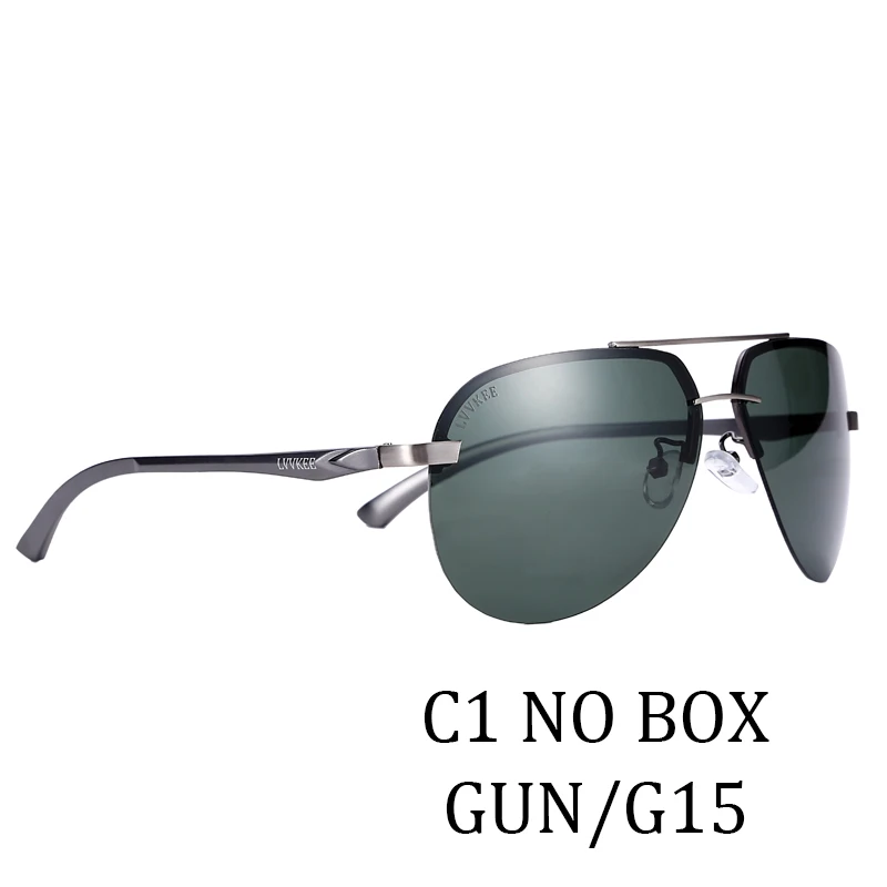 143 c1 no box Óculos de sol polarizados masculinos - Цвет линз: 143 c1 no box