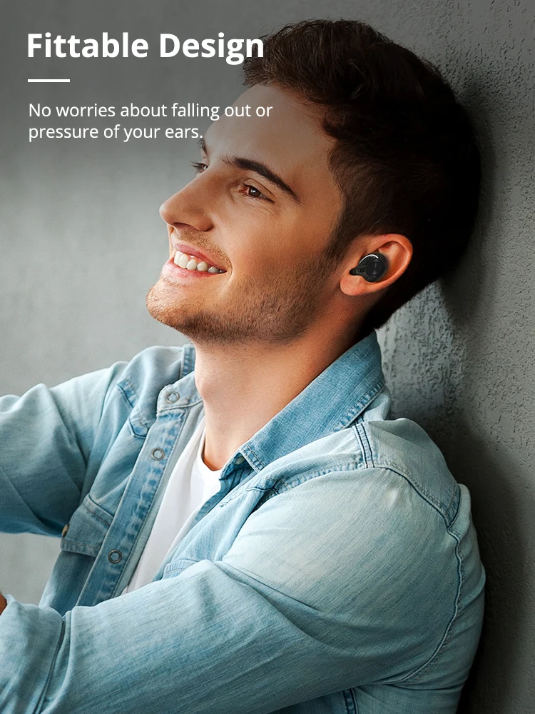 EWA Bluetooth Earphones Spunky Beat Bluetooth APTX Wireless Earbuds with QualcommChip CVC8 0 IPX5 Waterproof Touch Control