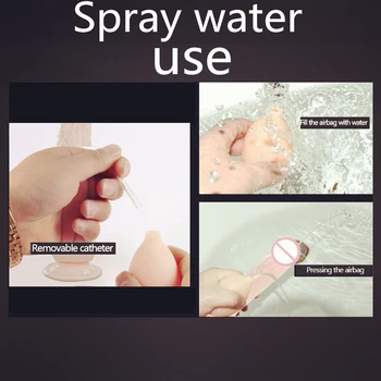 Inflated Spray Water Ejaculating Cock Penis Dildo for Couples Lesbian Woman Men Sex Toys Anal Butt Plug Vibrator Gay Masturbator 2