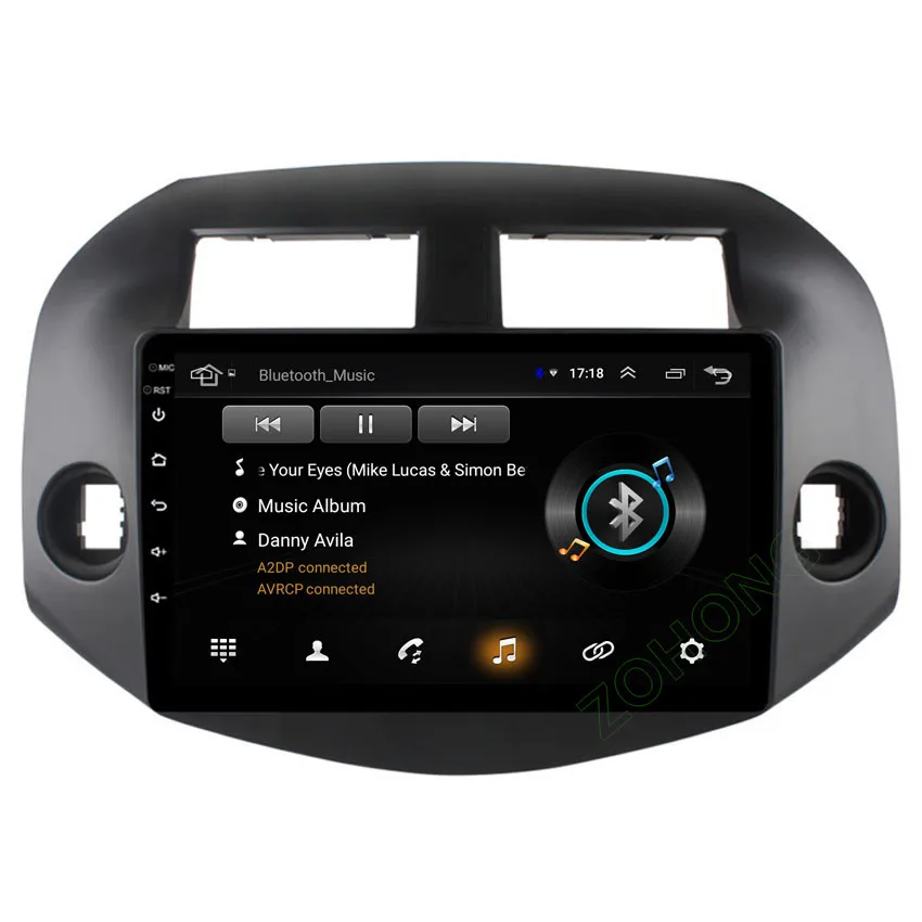 Автомобильный мультимедийный плеер 10 2 дюйма 4 + 64 ГБ DSP Android для Toyota RAV4 Rav Авторадио