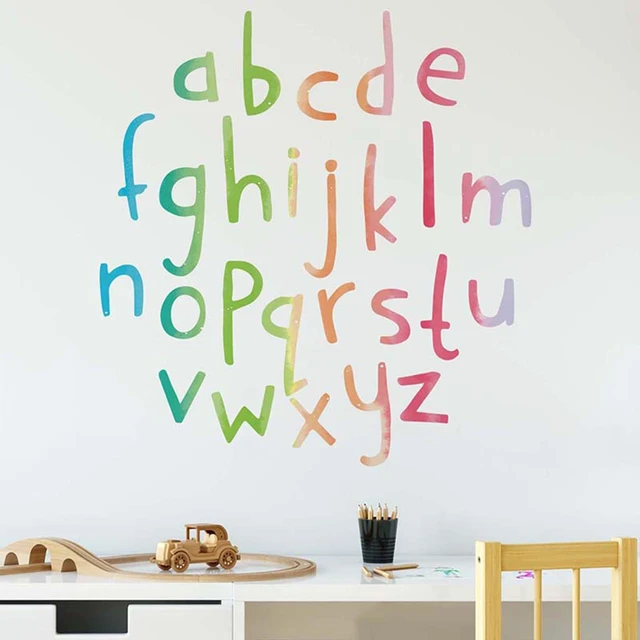 Animal ABC Stickers English Weather Wall Removable Kids Self-adhesive  Alphabet Decal Classroom Decor for children's - AliExpress