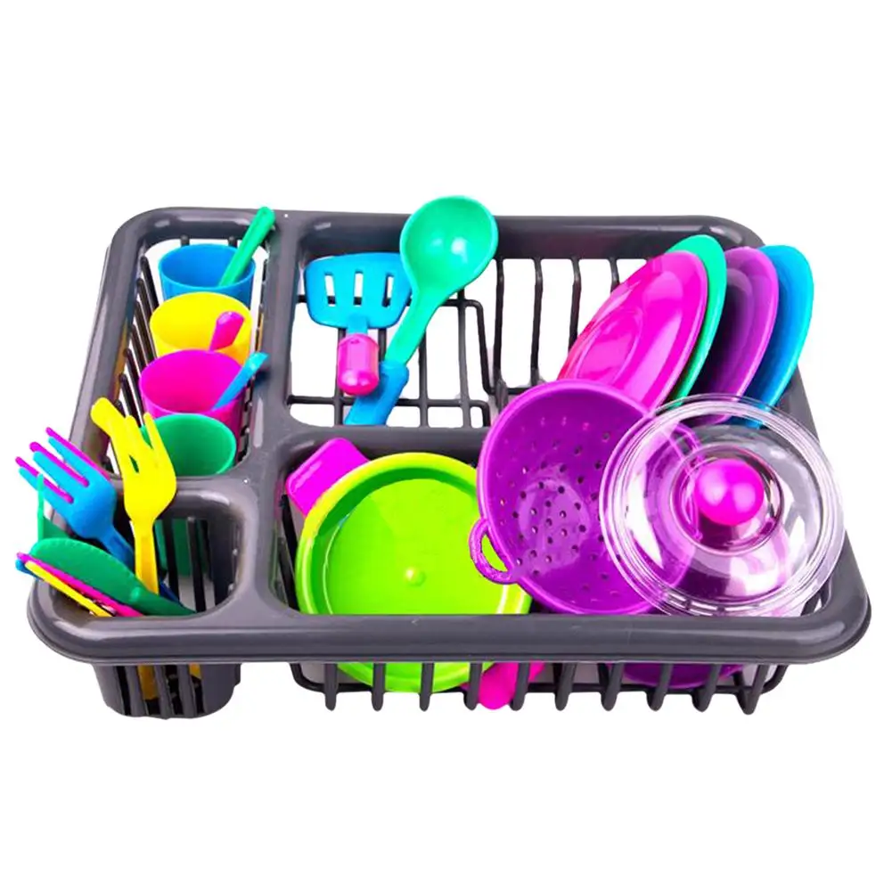 28PCS Creative Children Play House Toys Kitchen Cutlery Set Children's Game Simulation Tableware Cooking | Игрушки и хобби