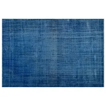 

Handmade Blue Vintage Overdyed Turkish Area Rug 184x270 Cm-6'0''X8'10''