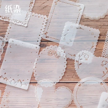 

15 pcs/set INS Style Hollow Sticky Notes Memo Pad Diary Stationary Flakes Scrapbook Decorative Cute Transparent N Times Sticky