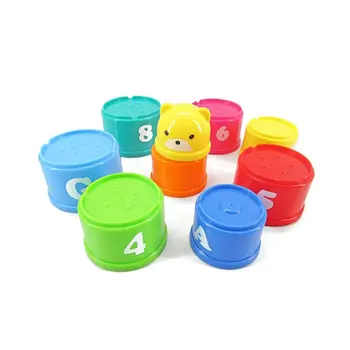 

1 Set Stacking Cup Children'S Educational Toys Building Block Figures Letters Stacking Cup Toy Gifts