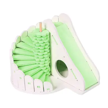 

Pet Hamster Hideout House Climbing Ladder Stairs Wooden Playground Cages Nest H7EA