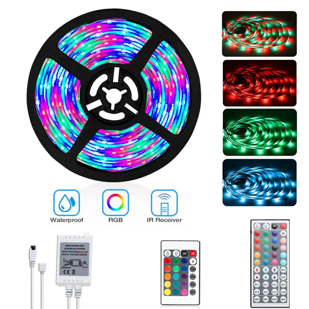 Светодиодная лента 12 в RGB водонепроницаемая гибсветильник неоновая для