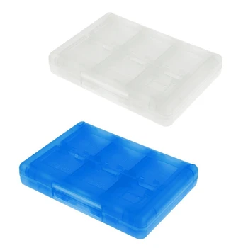 

2x 28 in 1 Game Card Case Holder Cartridge Box for Nintendo DS 3DS XL LL DSi MT New, White & Blue