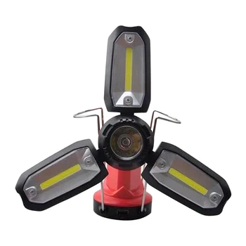 

Survival Indoor Outdoor Dimmable Tent USB Rechargeable LED Camping Lantern Hiking Emergency Portable COB Flashlight Fishing