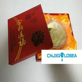 

new arriving the year of dog 2018 1kg 1000g gold plated commemorative coin with box for home dec or Christmas gift
