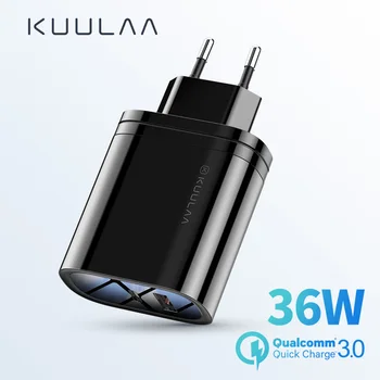 

KUULAA USB Charger 36W Quick Charge 4.0 PD 3.0 USB Type C Fast Charger For iPad Pro 2020 Portable Tablet Charger Adapter