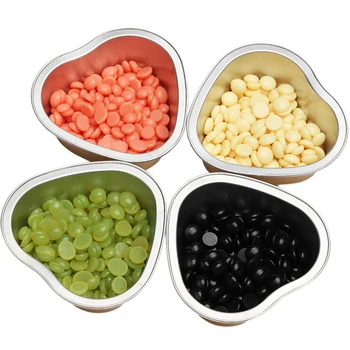 

JETTING 1PC 8*8.8*3cm Heart Shape Melting Wax Bowl Film Hard Wax Pellet Waxing Hair Removal Bean Bowl