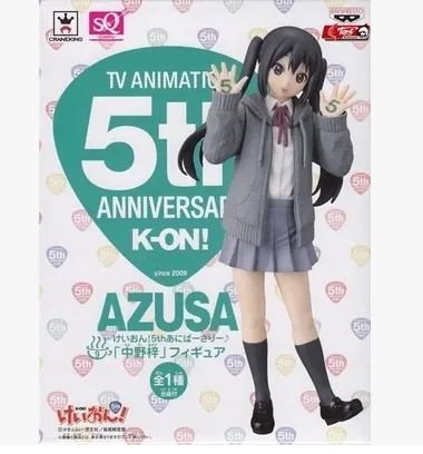 

SQ Light Tone GIRL'S K-on! 5th Anniversary Nakano Azusa Prize Figure Boxed Garage Kit Model