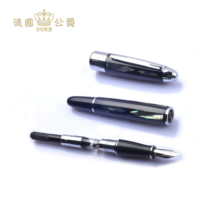 Ручка перьевая Серебристая и золотистая в подарочной коробке|luxury fountain pen|ink pengold nib