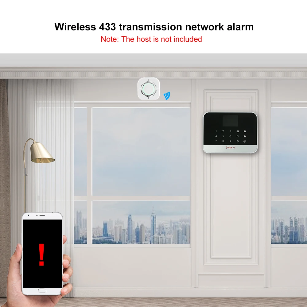 Tuya Smart Home Wifi Smoke Detector Smart Fire Alarm Sensor Wireless Gas Detector Tuya Smoke Detector Smart Life For Home panic alarm for home