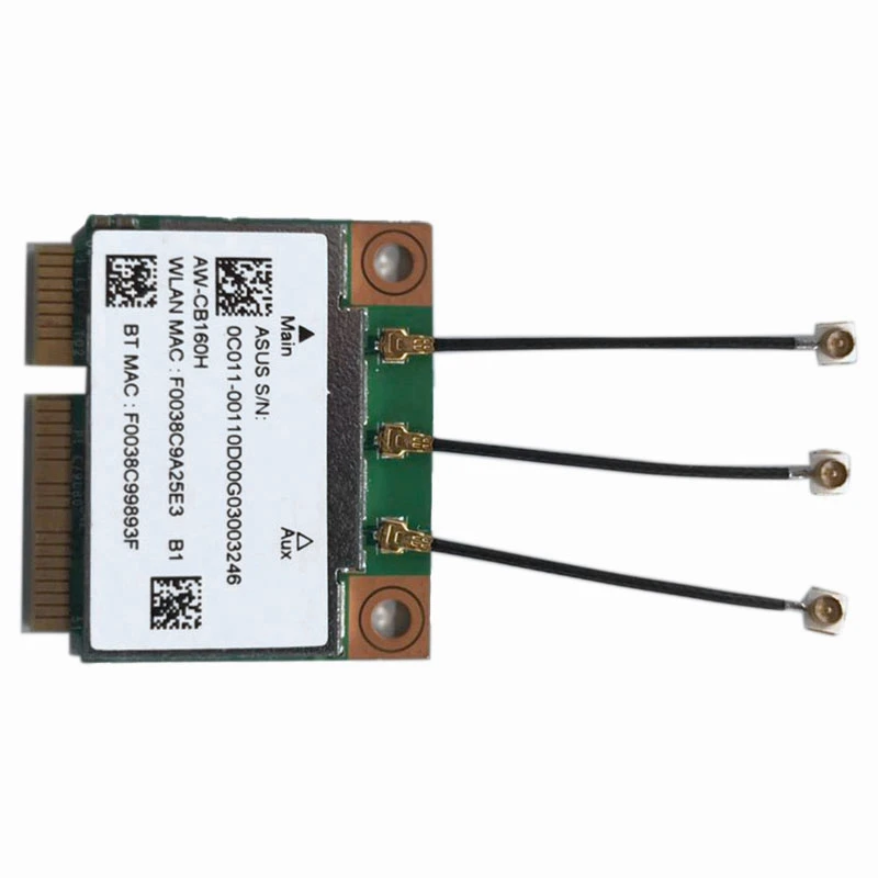 AW-CB160H Broadcom Bcm94360Hmb 802.11Ac 1300M Sem Fio Wifi Wlan Bluetooth 4 0 мини-карта Pci-E и 3 шт. Ipex от 1 до |