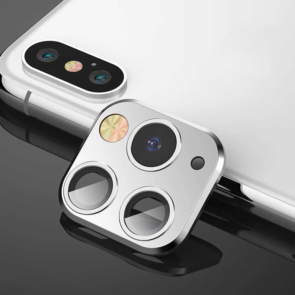 Роскошный чехол для объектива камеры для iPhone 11 Pro, Защитный металлический алюминиевый кольцевой чехол для iPhone X XS MAX, сумка для камеры
