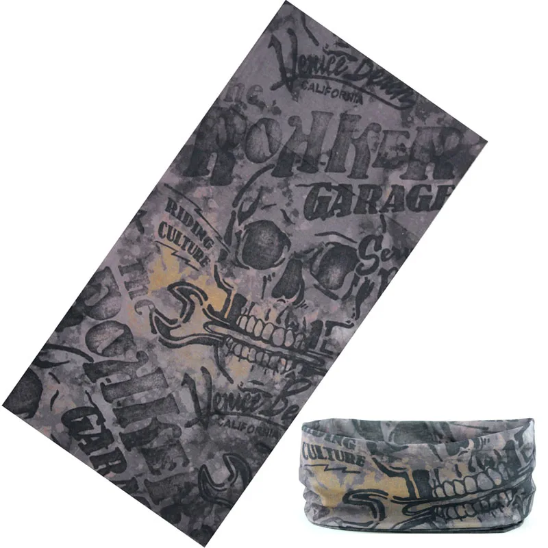 Skull Magic Ring Neck Scarf Headband Multifunctional Bandana Face Seamless Tubular Tube Unisex Men Women Unisex Scarves 