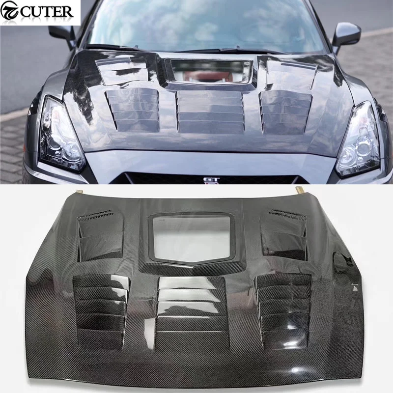 Gtr Gt r R35 Carbon Fiber Frp Transparent Front Engine Hood