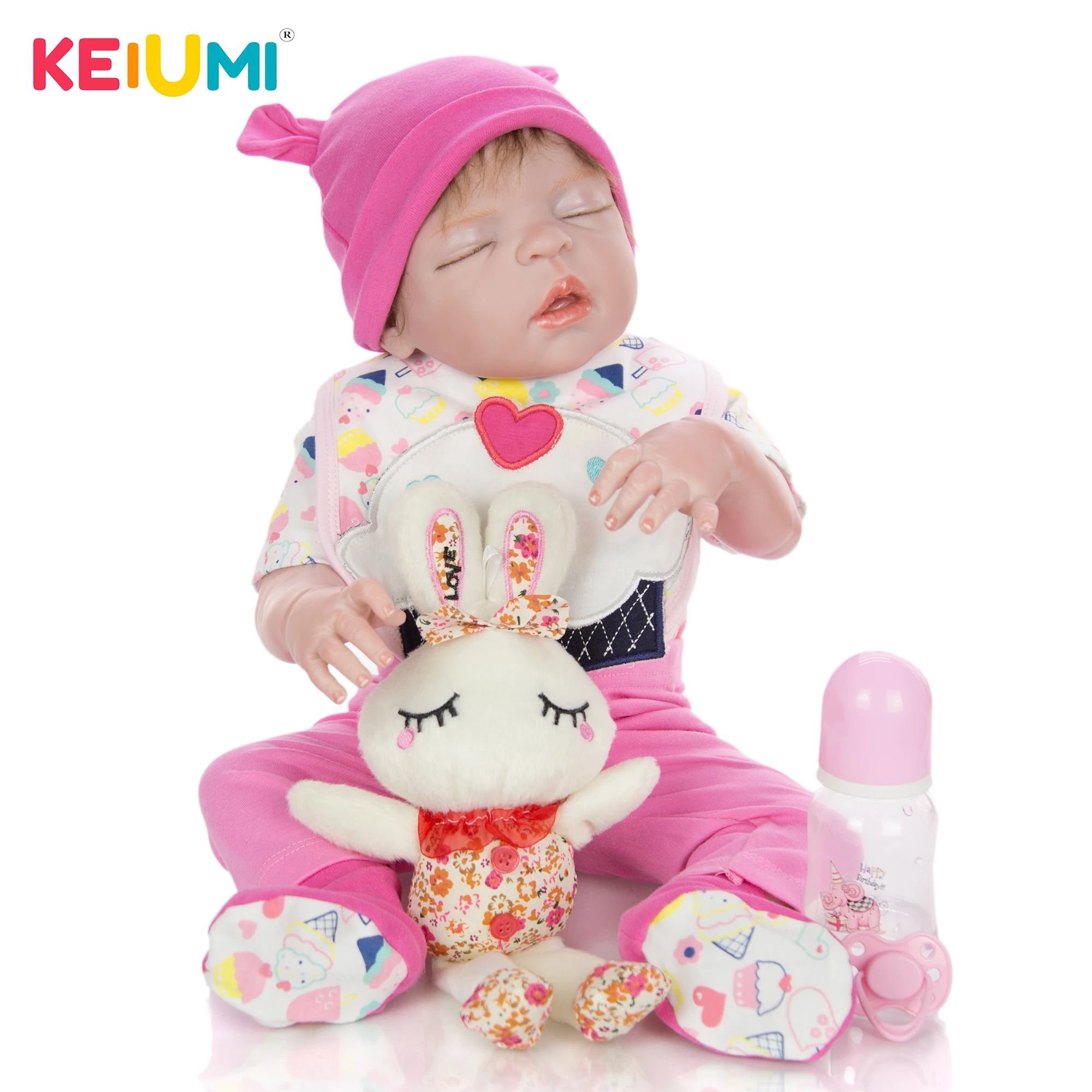 KEIUMI специальный как спящий 23 дюймов 57 см Новорожденный ребенок полный