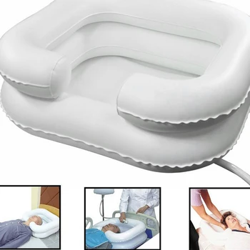 

PVC Inflatable Shampoo Basin Sink W/ Drain Tube For Elderly Nursing