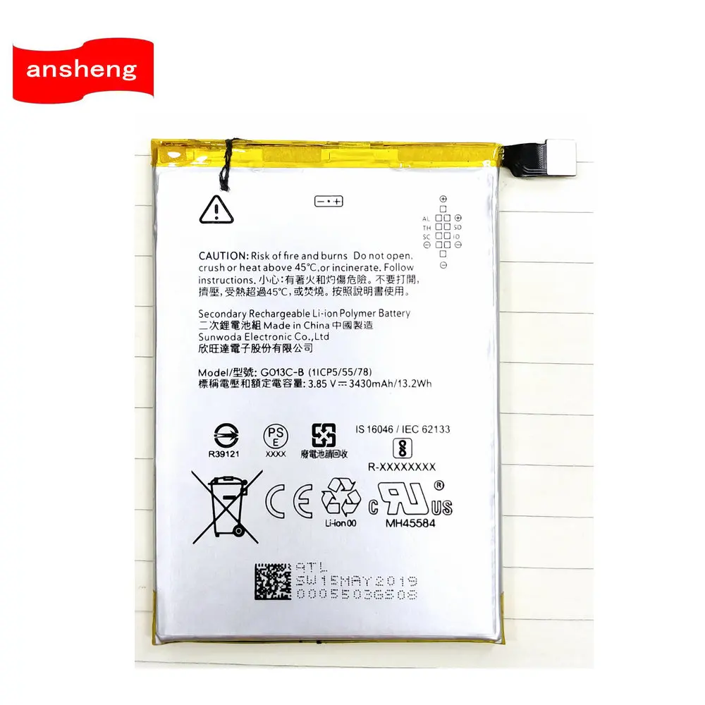 

Original High Quality 3430mAh G013C-B Battery For HTC Google Pixel 3 XL 3XL Cell Phone
