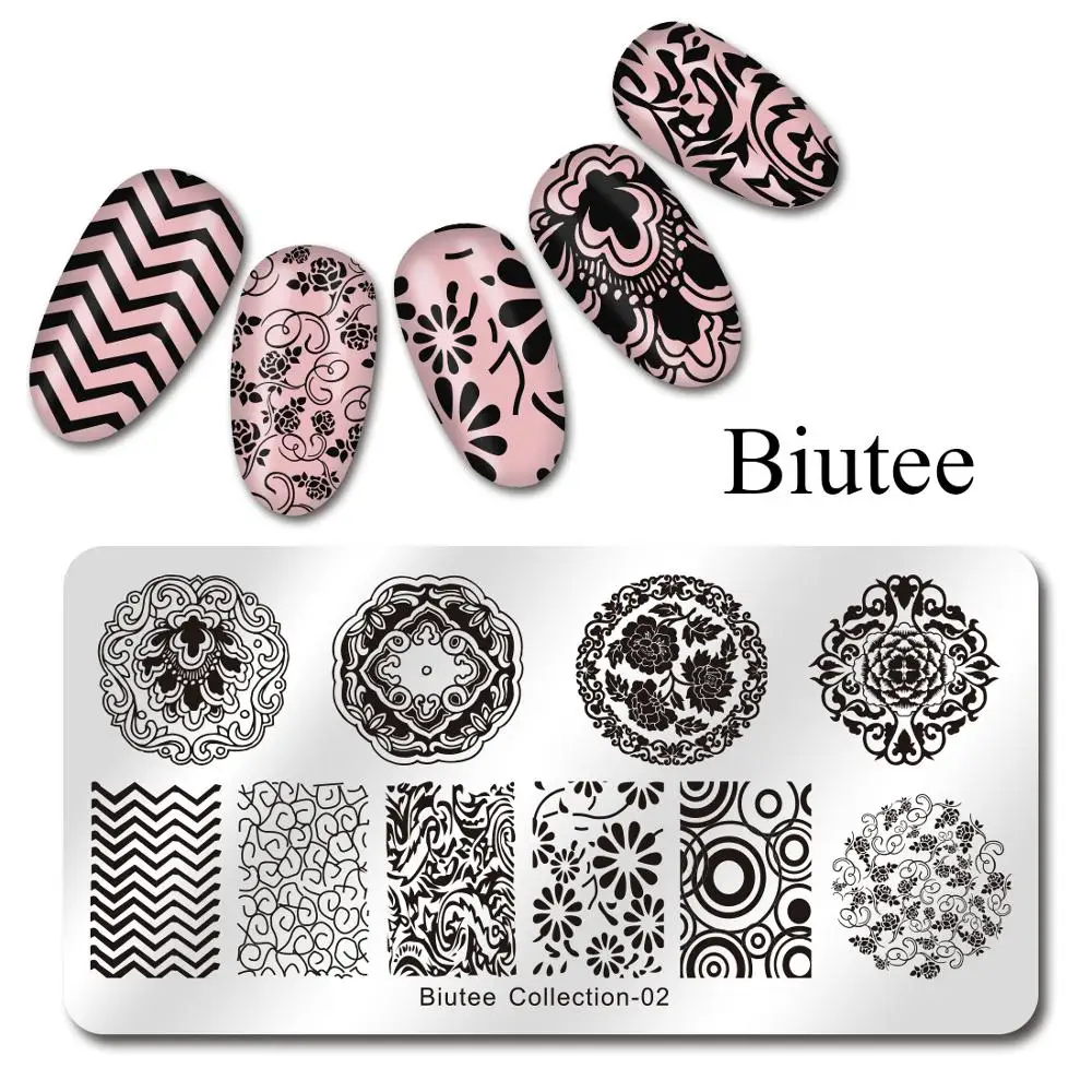 Biutee 12 6Cm Nail Art Stamp Stamping Image Plate Stainless Steel Nail Template Manicure Stencil Tools 2
