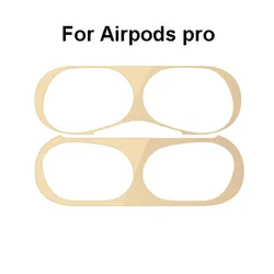 Premium Dust Guard Sticker for AirPods Pro Case - Dustproof Protective Film (Gold)