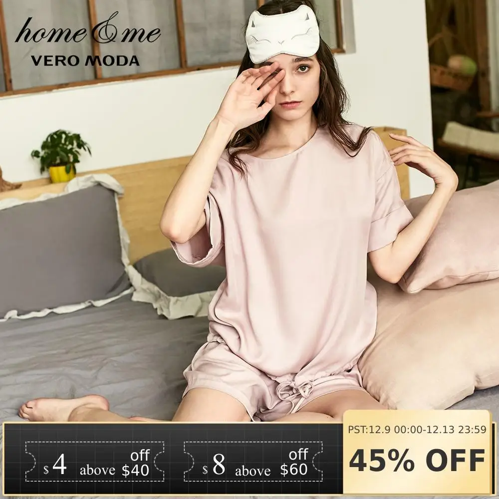 Skup Vero Moda 2019 nowości wokół szyi Hem sznurkiem rozrywka Homewear garnitur | 3191TC505