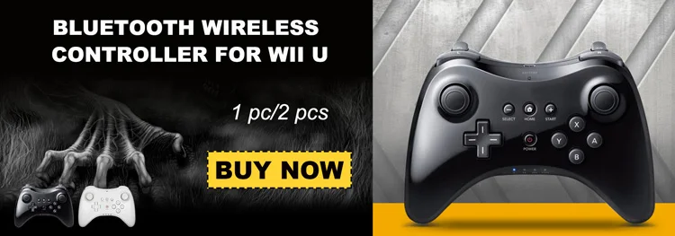 Compatible Nintend For Wii U Pro Controller USB Classic Dual Analog Bluetooth Wireless Remote Controle For WiiU Pro U Gamepad