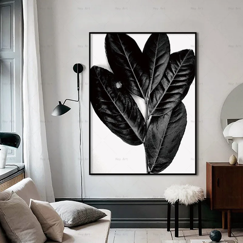 Nordic Poster Plant Canvas Painting Black White Wall Art Print Leafs Scandinavia Home Decorative Pictures for Living Rooms Nordic Poster Plant Canvas Painting Black White Wall Art Print Leafs Scandinavia Home Decorative Pictures for Living Rooms