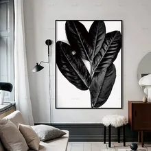 Nordic Poster Plant Canvas Painting Black White Wall Art Print Leafs Scandinavia Home Decorative Pictures for Living Rooms