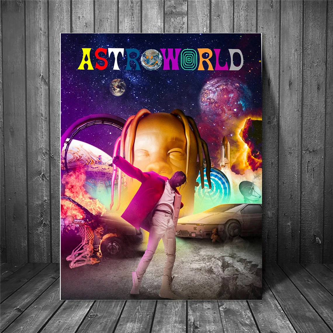 Travis Scott Astroworld Lithograph Poster