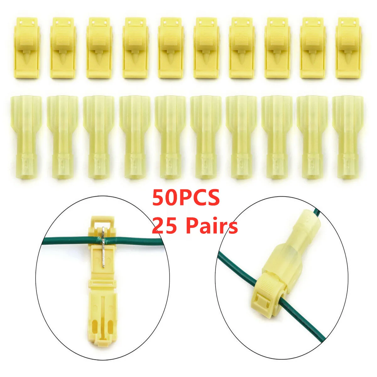 25Pairs 50PCS Yellow