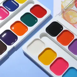 2021 New 12/18 Color Watercolor Semi-dry Paint Children's Solid Watercolor Paint Painting Tools Art Supplies Graffiti Paint