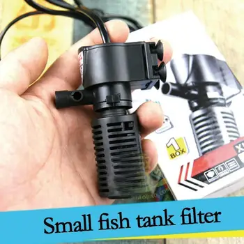 

Silent Aquarium Filter Submersible Oxygen Internal Pump Sponge Water With Rain Spray For Fish Tank Air Increase Aquarium Supply