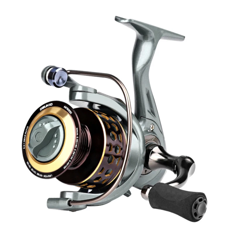 New 2000 3000 4000 5000 6000 AK-Series Fishing Coil 5.2:1 High Speed  Left/Right Interchangeable Spinning Fishing Reel