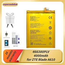 Supersedebat 466380PLV充電式電池zteブレードA610 A610C A610T BA610C BA610Tバッテリー4000mahスマートフォンbateriaの