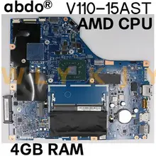 Carte mère AMD pour ordinateur portable Lenovo V110-15AST, processeur 448. 08a01. 15283, 4 go de RAM, 0031 fonctionnel, 100% testé