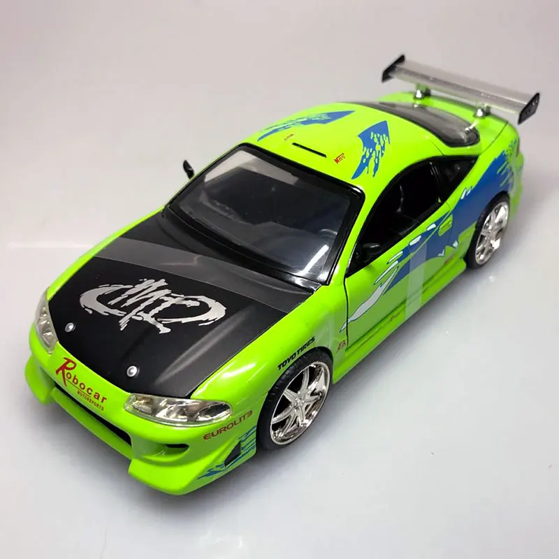 Comprar Juguete de Metal fundido Mitsubishi Eclipse modelo de coche a escala JADA 1 24 para la colección regalo decoración niños