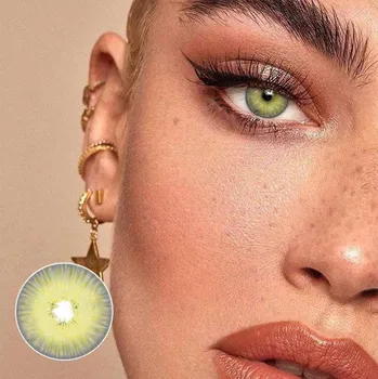 

1pair 3 Tone Colored Contact Lenses for Eyes Cosmetic Colorful BIG Pupilente Colored Contacts Lens Yearly Color Contact Lens Eye