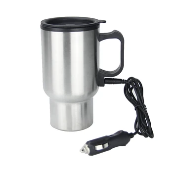 

Travel Vehicle Mounted Thermal Insulated Cup Stainless Steel Portable Heat Preservation Coffee Mug Splash Proof Large Capacity